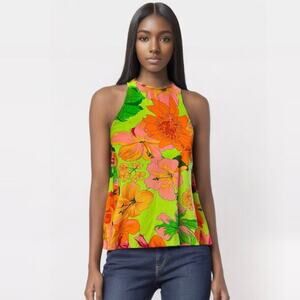 Lucy Love Hawaiian Floral Charlie Tank NWT 